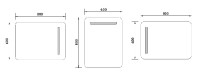 Nástěnné zrcadlo s LED podsvícením NIMCO 600 x 800 mm   ZP2002
